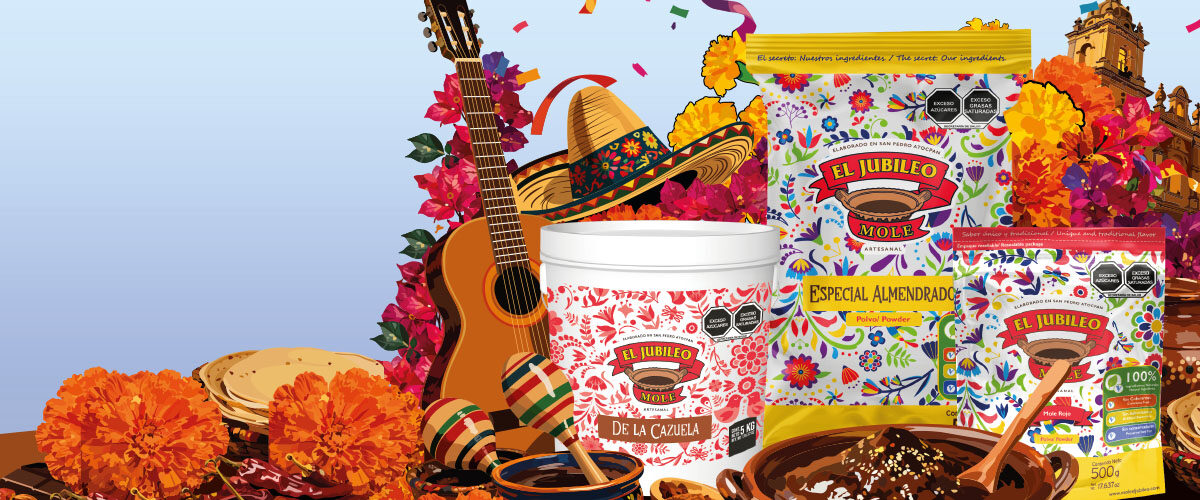 La familia de productos Mole El Jubileo
